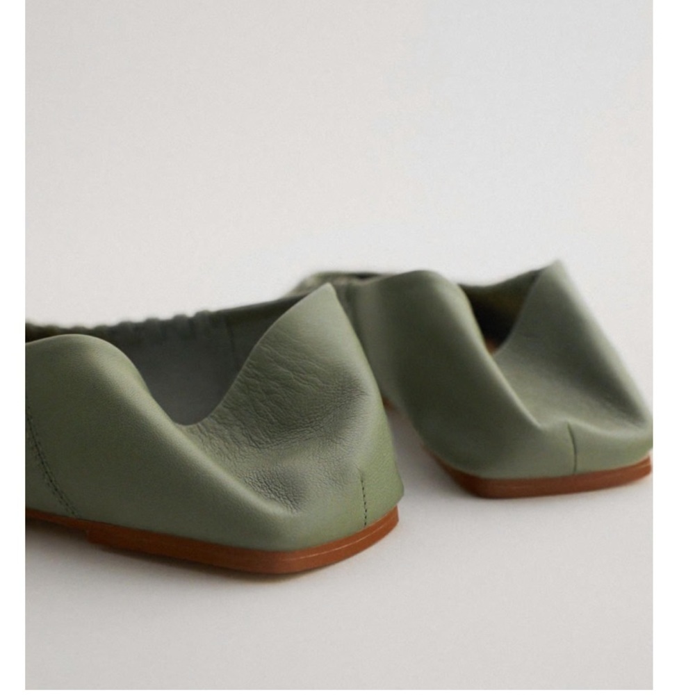 Zara Flat Soft Leather Shoes - Picture 5 of 14